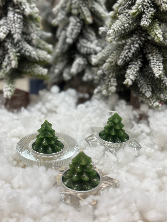 Коледна чаена свещ