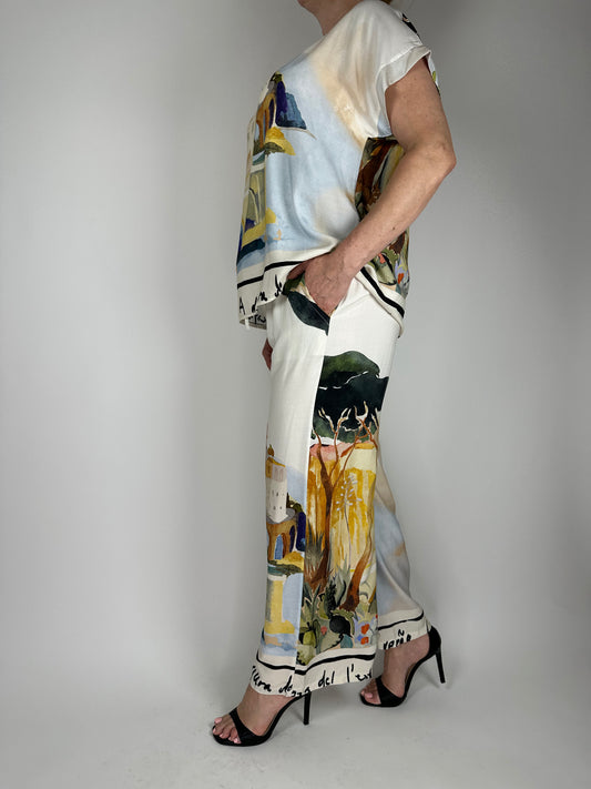 Стилна-лятна блуза с къс ръкав