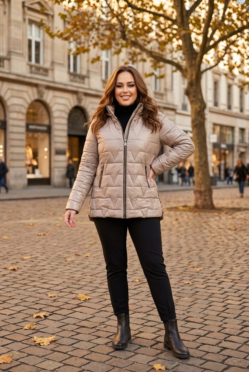 Стилно, практично и модерно яке в размери от 3XL до 7XL
