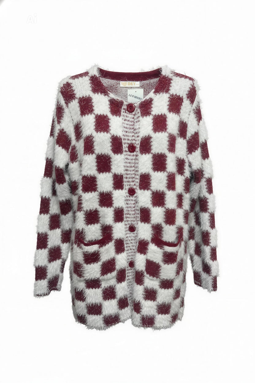 Мека дамска жилетка от фина плетена материя