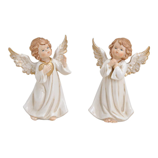 Декоративен коледен ангел от порцелан