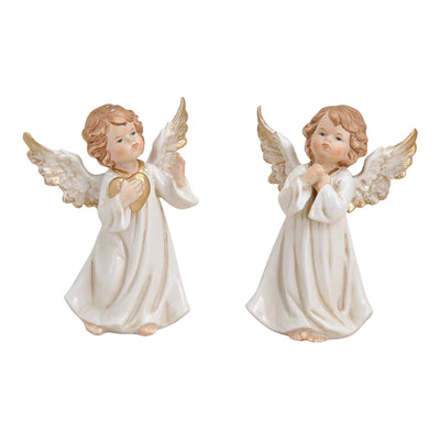 Декоративен коледен ангел от порцелан