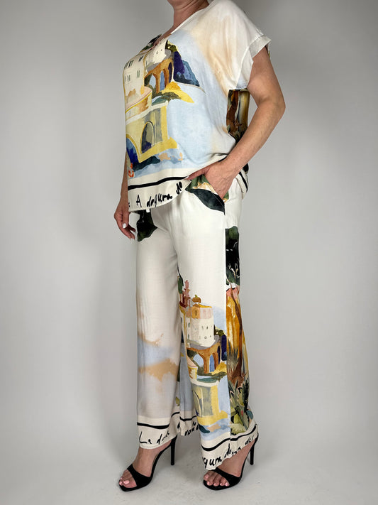 Стилна-лятна блуза с къс ръкав