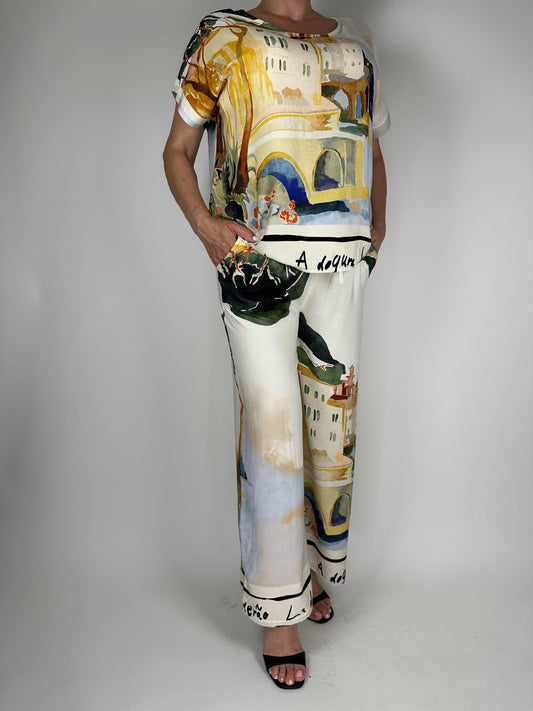 Летен панталон от лека-ефирна материя