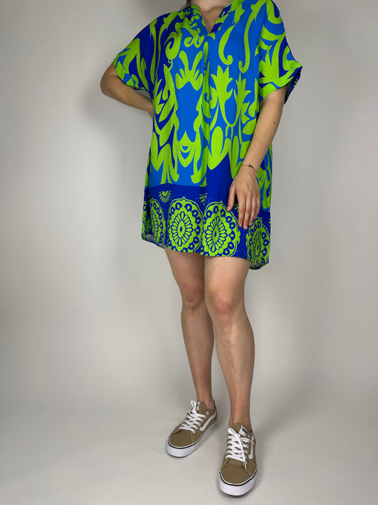 Лятна рокля от висококачествена вискоза – ефирна линия, разноцветна