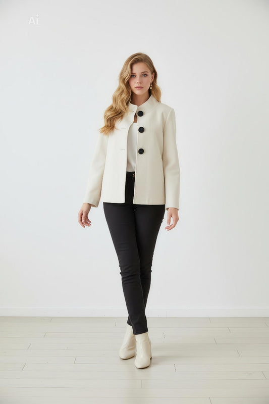 Елегантно и модерно палтенце с деликатно разкрояване