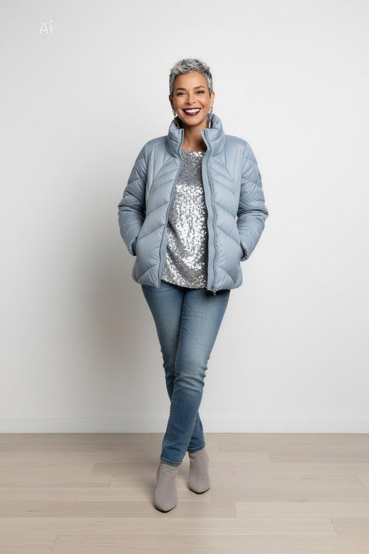 Стилно яке с А-силует и дължина до ханша