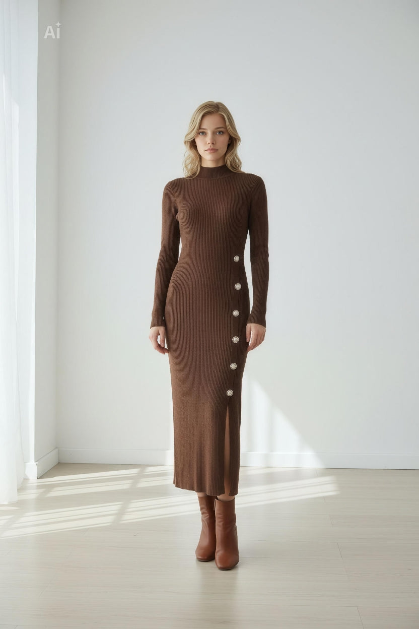 Елегантна и женствена рокля, която подчертава силуета