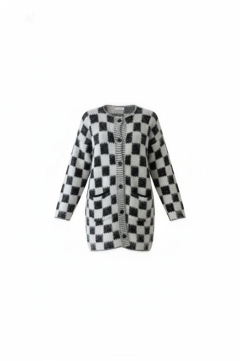 Мека дамска жилетка от фина плетена материя