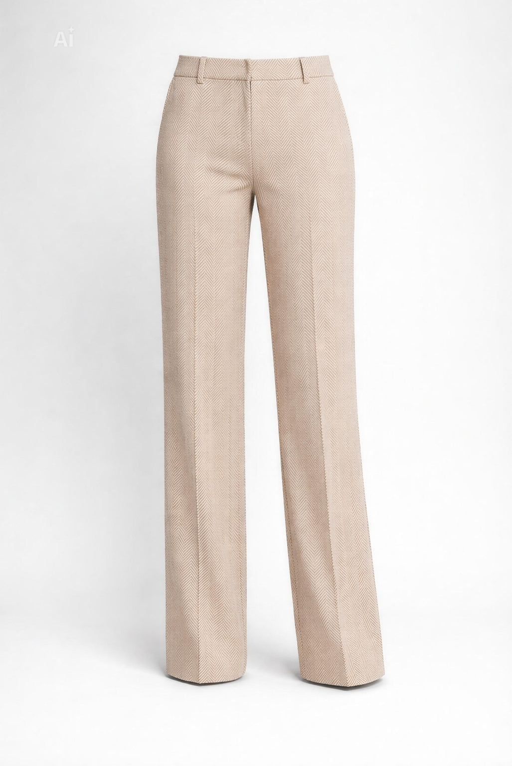 Елегантен панталон с прав, широк крачол и вталена линия в ханша