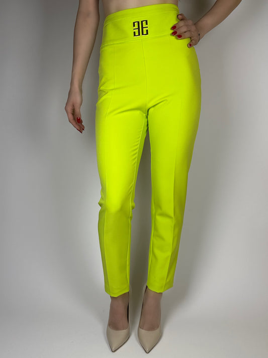 Панталон лайм с катарама